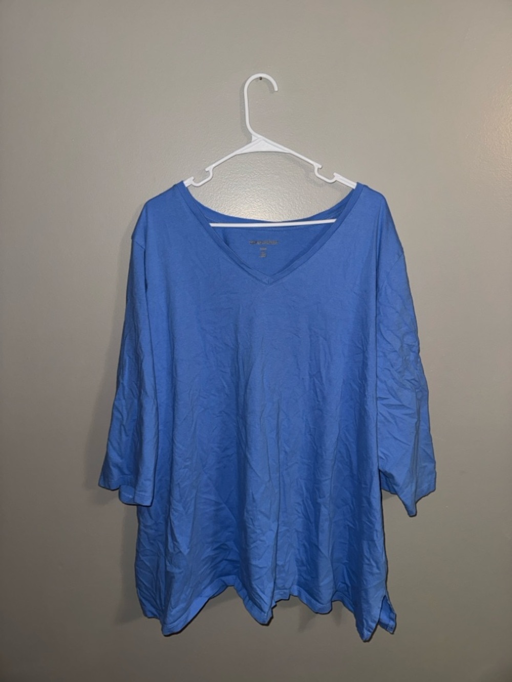 Women’s Woman Within Long Sleeve V Neck Shirt